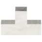 Pfostenverbinder 4 Stk. T-Form Verzinktes Metall 81 x 81 mm Pfostenverbinder 4 Stk. T-Form Verzinktes Metall 81 x 81 mm