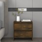 vidaXL Nachttische 2 Stk. Räuchereiche 45x34,5x44,5 cm Holzwerkstoff vidaXL Nachttische 2 Stk. Räuchereiche 45x34,5x44,5 cm Holzwerkstoff