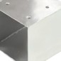 Pfostenverbinder 4 Stk. T-Form Verzinktes Metall 81 x 81 mm Pfostenverbinder 4 Stk. T-Form Verzinktes Metall 81 x 81 mm
