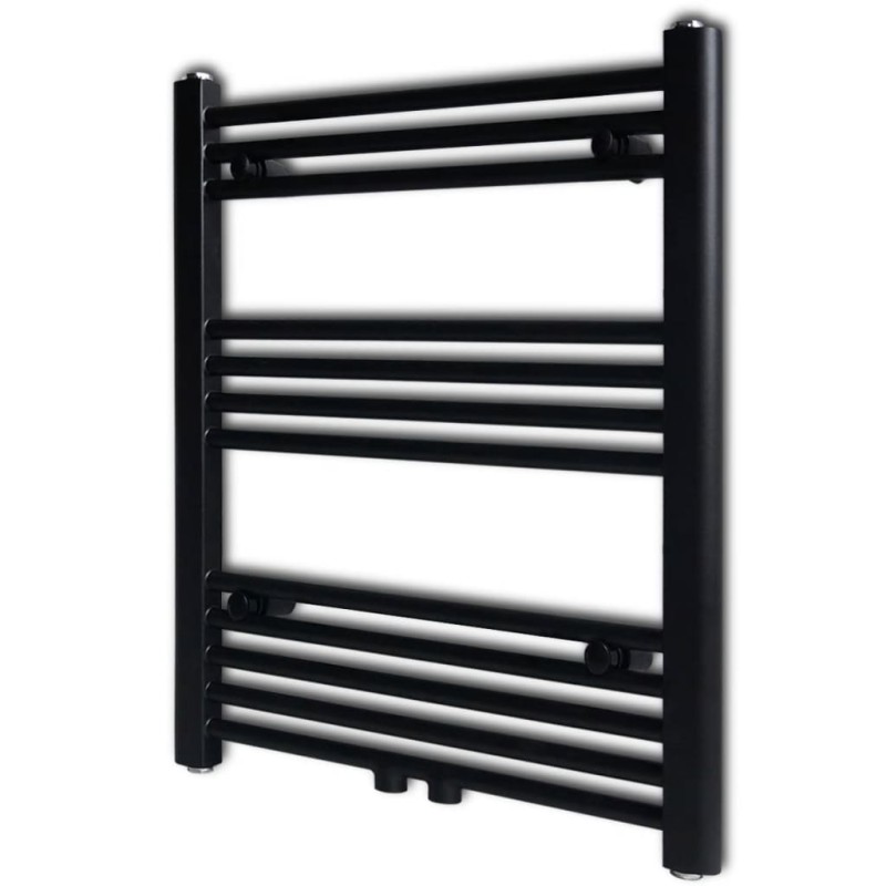 Handtuchheizkörper Warmwasser Gerade Schwarz 600x764 mm Handtuchheizkörper Warmwasser Gerade Schwarz 600x764 mm