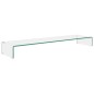 vidaXL TV-Tisch/Bildschirmerhöhung Glas Transparent 120x30x13 cm vidaXL TV-Tisch/Bildschirmerhöhung Glas Transparent 120x30x13 cm