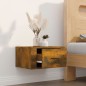 vidaXL Wand-Nachttisch Räuchereiche 50x36x25 cm vidaXL Wand-Nachttisch Räuchereiche 50x36x25 cm