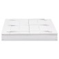 vidaXL Sandkasten Tannenholz Weiß 95x90x15 cm vidaXL Sandkasten Tannenholz Weiß 95x90x15 cm
