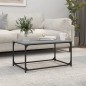 vidaXL Couchtisch Grau Sonoma 80x50x40 cm Holzwerkstoff und Eisen vidaXL Couchtisch Grau Sonoma 80x50x40 cm Holzwerkstoff und Eisen