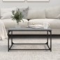 vidaXL Couchtisch Grau Sonoma 80x50x40 cm Holzwerkstoff und Eisen vidaXL Couchtisch Grau Sonoma 80x50x40 cm Holzwerkstoff und Eisen
