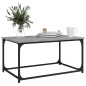 vidaXL Couchtisch Grau Sonoma 80x50x40 cm Holzwerkstoff und Eisen vidaXL Couchtisch Grau Sonoma 80x50x40 cm Holzwerkstoff und Eisen