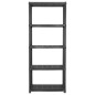 vidaXL Lagerregal 5-Tier Schwarz 71x38x170 cm Kunststoff vidaXL Lagerregal 5-Tier Schwarz 71x38x170 cm Kunststoff
