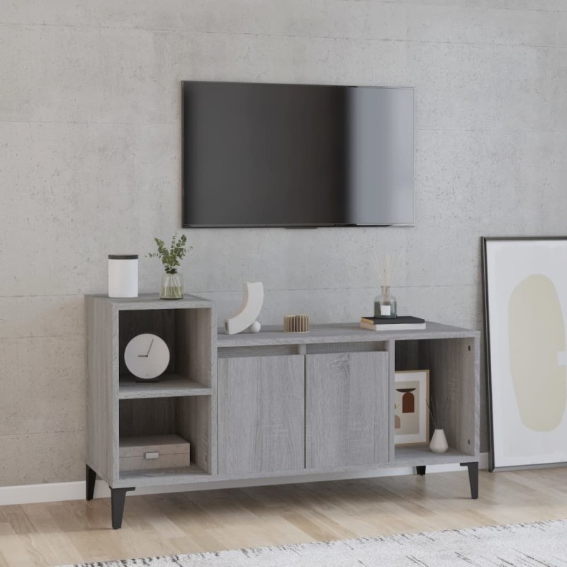 vidaXL TV-Schrank Grau Sonoma 100x35x55 cm Holzwerkstoff vidaXL TV-Schrank Grau Sonoma 100x35x55 cm Holzwerkstoff
