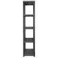 vidaXL Lagerregal 5-Tier Schwarz 71x38x170 cm Kunststoff vidaXL Lagerregal 5-Tier Schwarz 71x38x170 cm Kunststoff