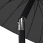 vidaXL Sonnenschirm mit Aluminium-Mast 270 cm Schwarz vidaXL Sonnenschirm mit Aluminium-Mast 270 cm Schwarz