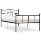 vidaXL Bettgestell Schwarz Metall 100 × 200 cm vidaXL Bettgestell Schwarz Metall 100 × 200 cm