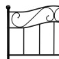 vidaXL Bettgestell Schwarz Metall 100 × 200 cm vidaXL Bettgestell Schwarz Metall 100 × 200 cm