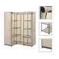 vidaXL Eckkleiderschrank Creme 130 x 87 x 169 cm vidaXL Eckkleiderschrank Creme 130 x 87 x 169 cm