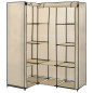 vidaXL Eckkleiderschrank Creme 130 x 87 x 169 cm vidaXL Eckkleiderschrank Creme 130 x 87 x 169 cm