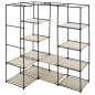 vidaXL Eckkleiderschrank Creme 130 x 87 x 169 cm vidaXL Eckkleiderschrank Creme 130 x 87 x 169 cm