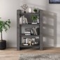 vidaXL Bücherregal/Raumteiler Grau 80x35x125 cm Massivholz Kiefer vidaXL Bücherregal/Raumteiler Grau 80x35x125 cm Massivholz Kiefer