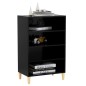 vidaXL Sideboard Schwarz 57x35x90 cm Holzwerkstoff vidaXL Sideboard Schwarz 57x35x90 cm Holzwerkstoff