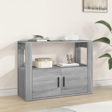 vidaXL Sideboard Grau Sonoma 80x30x60 cm Holzwerkstoff