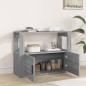 vidaXL Sideboard Grau Sonoma 80x30x60 cm Holzwerkstoff vidaXL Sideboard Grau Sonoma 80x30x60 cm Holzwerkstoff