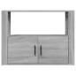 vidaXL Sideboard Grau Sonoma 80x30x60 cm Holzwerkstoff vidaXL Sideboard Grau Sonoma 80x30x60 cm Holzwerkstoff