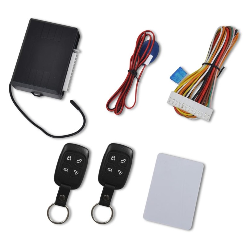Zentralverriegelung Set Universal mit 2 Funk Fernbedienunge Zentralverriegelung Set Universal mit 2 Funk Fernbedienunge
