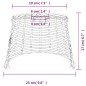vidaXL Lampenschirm Braun Ø25x17 cm Korbweide vidaXL Lampenschirm Braun Ø25x17 cm Korbweide