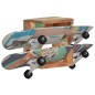 vidaXL Skateboard Wandhalter 25x20x30 cm Recyceltes Massivholz vidaXL Skateboard Wandhalter 25x20x30 cm Recyceltes Massivholz