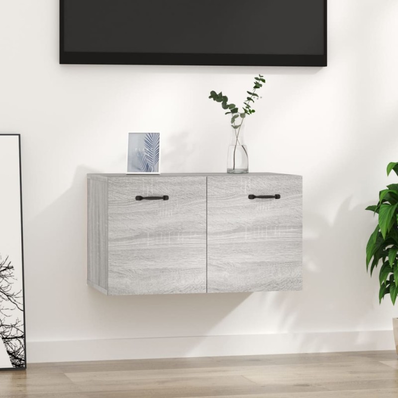 vidaXL Wandschrank Grau Sonoma 60x36,5x35 cm Holzwerkstoff vidaXL Wandschrank Grau Sonoma 60x36,5x35 cm Holzwerkstoff