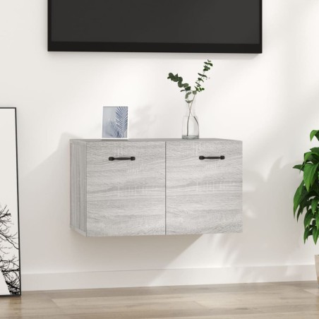 vidaXL Wandschrank Grau Sonoma 60x36,5x35 cm Holzwerkstoff
