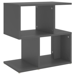 vidaXL Nachttisch Grau 50x30x51,5 cm Holzwerkstoff