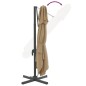 vidaXL Ampelschirm mit Doppeldach Taupe 300x300 cm vidaXL Ampelschirm mit Doppeldach Taupe 300x300 cm
