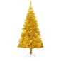 vidaXL Künstlicher Weihnachtsbaum mit Ständer Golden 240 cm PET vidaXL Künstlicher Weihnachtsbaum mit Ständer Golden 240 cm PET