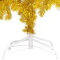 vidaXL Künstlicher Weihnachtsbaum mit Ständer Golden 240 cm PET vidaXL Künstlicher Weihnachtsbaum mit Ständer Golden 240 cm PET