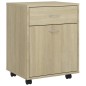 vidaXL Rollschrank Sonoma-Eiche 45x38x54 cm Holzwerkstoff vidaXL Rollschrank Sonoma-Eiche 45x38x54 cm Holzwerkstoff