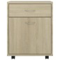 vidaXL Rollschrank Sonoma-Eiche 45x38x54 cm Holzwerkstoff vidaXL Rollschrank Sonoma-Eiche 45x38x54 cm Holzwerkstoff
