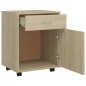 vidaXL Rollschrank Sonoma-Eiche 45x38x54 cm Holzwerkstoff vidaXL Rollschrank Sonoma-Eiche 45x38x54 cm Holzwerkstoff