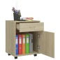 vidaXL Rollschrank Sonoma-Eiche 45x38x54 cm Holzwerkstoff vidaXL Rollschrank Sonoma-Eiche 45x38x54 cm Holzwerkstoff