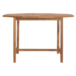 vidaXL Garten-Esstisch 110x110x75 cm Massivholz Teak