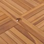 vidaXL Garten-Esstisch 110x110x75 cm Massivholz Teak vidaXL Garten-Esstisch 110x110x75 cm Massivholz Teak