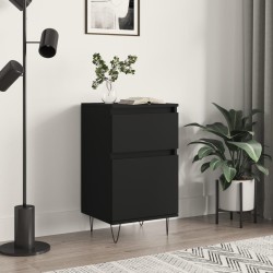 vidaXL Sideboard Schwarz 40x35x70 cm Holzwerkstoff