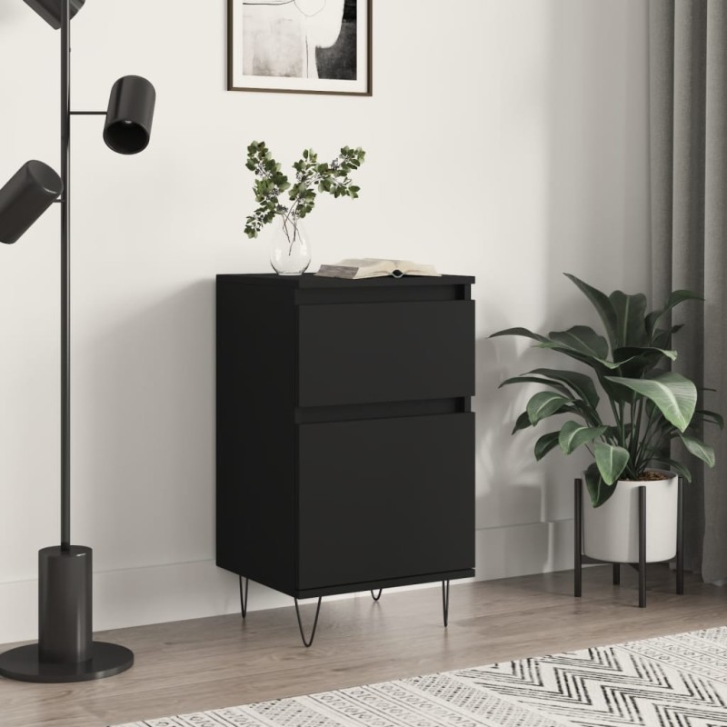 vidaXL Sideboard Schwarz 40x35x70 cm Holzwerkstoff vidaXL Sideboard Schwarz 40x35x70 cm Holzwerkstoff