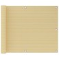 vidaXL Balkon-Sichtschutz Beige 75x500 cm HDPE vidaXL Balkon-Sichtschutz Beige 75x500 cm HDPE