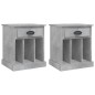 vidaXL Nachttische 2 Stk. Betongrau 43x36x50 cm vidaXL Nachttische 2 Stk. Betongrau 43x36x50 cm
