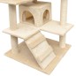 vidaXL Katzen-Kratzbaum Sisal 125 cm Beige vidaXL Katzen-Kratzbaum Sisal 125 cm Beige