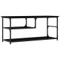 vidaXL TV-Schrank Schwarz 103x38x46,5 cm Holzwerkstoff und Stahl vidaXL TV-Schrank Schwarz 103x38x46,5 cm Holzwerkstoff und Stahl