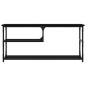 vidaXL TV-Schrank Schwarz 103x38x46,5 cm Holzwerkstoff und Stahl vidaXL TV-Schrank Schwarz 103x38x46,5 cm Holzwerkstoff und Stahl