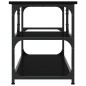 vidaXL TV-Schrank Schwarz 103x38x46,5 cm Holzwerkstoff und Stahl vidaXL TV-Schrank Schwarz 103x38x46,5 cm Holzwerkstoff und Stahl