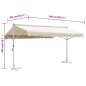 vidaXL Freistehende Markise 600x300 cm Creme vidaXL Freistehende Markise 600x300 cm Creme