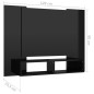 vidaXL TV-Wandschrank Hochglanz-Schwarz 120x23,5x90 cm Holzwerkstoff vidaXL TV-Wandschrank Hochglanz-Schwarz 120x23,5x90 cm Holzwerkstoff