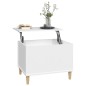 vidaXL Couchtisch Weiß 60x44,5x45 cm Holzwerkstoff vidaXL Couchtisch Weiß 60x44,5x45 cm Holzwerkstoff